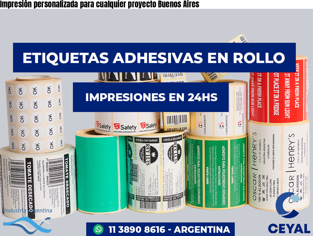 Impresión personalizada para cualquier proyecto Buenos Aires