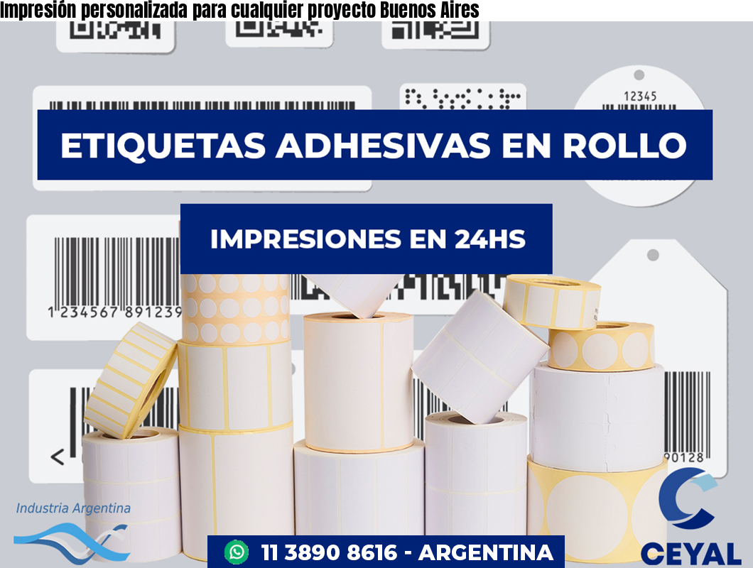 Impresión personalizada para cualquier proyecto Buenos Aires