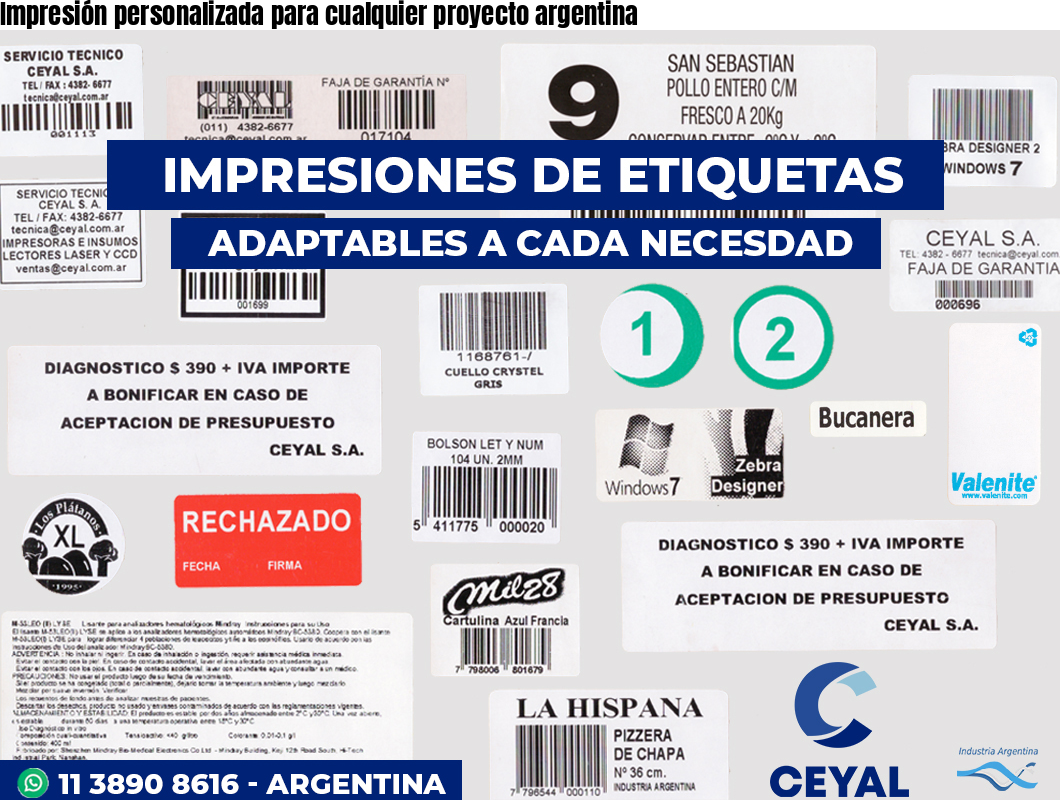 Impresión personalizada para cualquier proyecto argentina