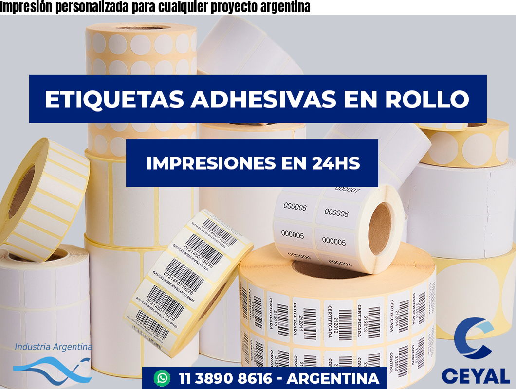 Impresión personalizada para cualquier proyecto argentina