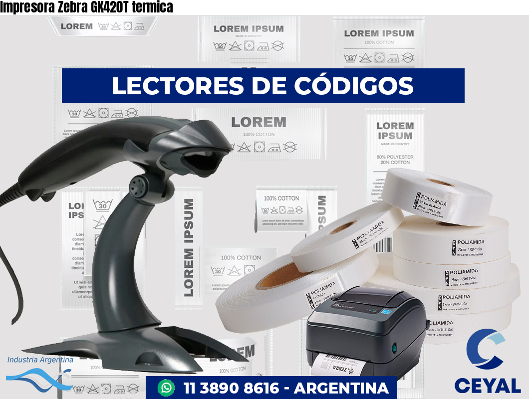 Impresora Zebra GK420T termica