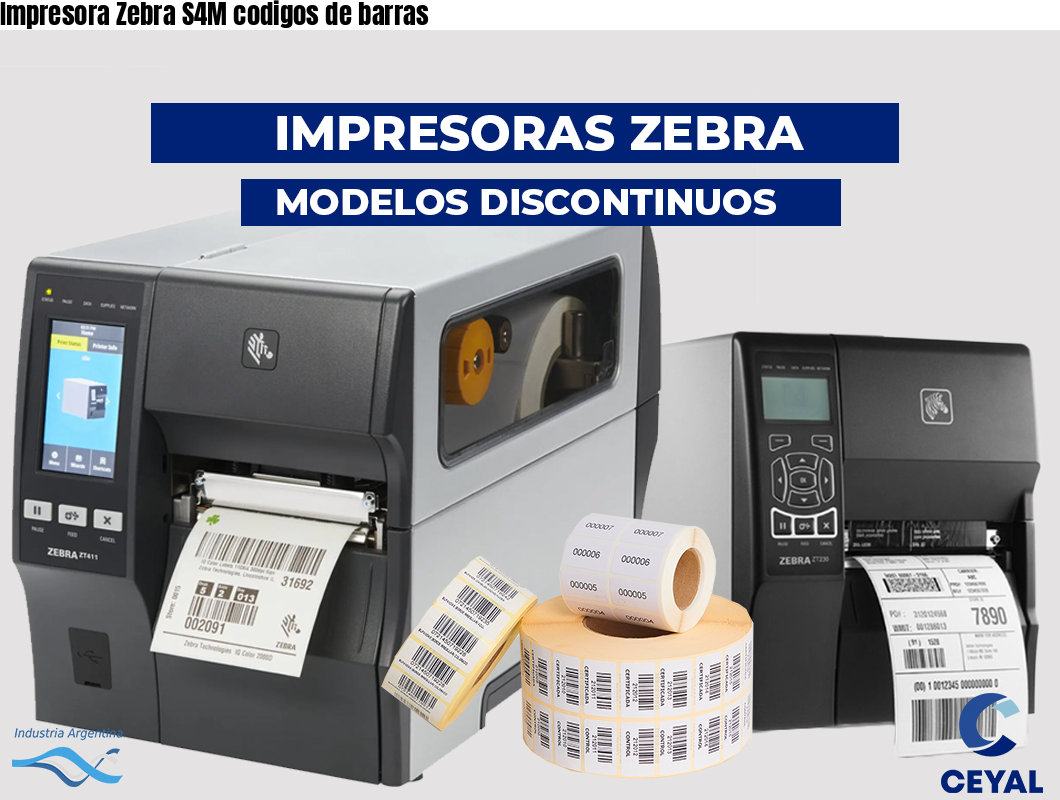 Impresora Zebra S4M codigos de barras