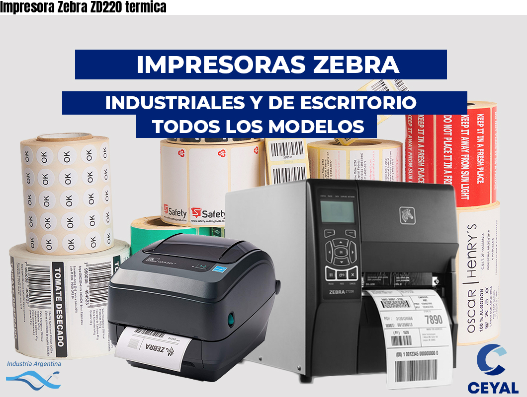 Impresora Zebra ZD220 termica