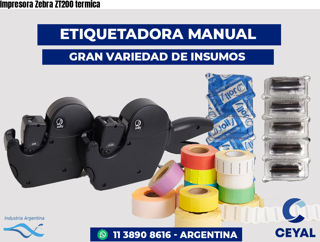 Impresora Zebra ZT200 termica