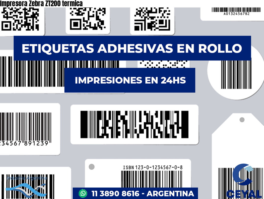 Impresora Zebra ZT200 termica