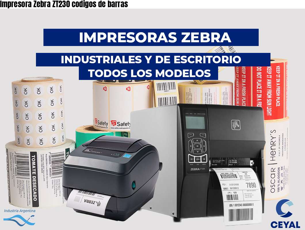 Impresora Zebra ZT230 codigos de barras