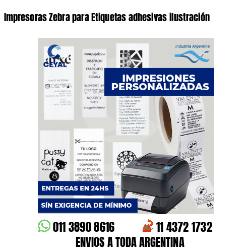 Impresoras Zebra para Etiquetas adhesivas ilustración