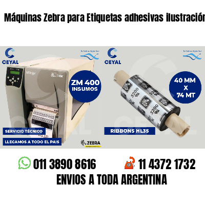 Máquinas Zebra para Etiquetas adhesivas ilustración