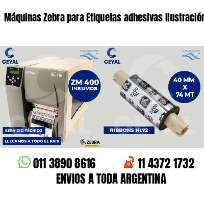 Máquinas Zebra para Etiquetas adhesivas ilustración