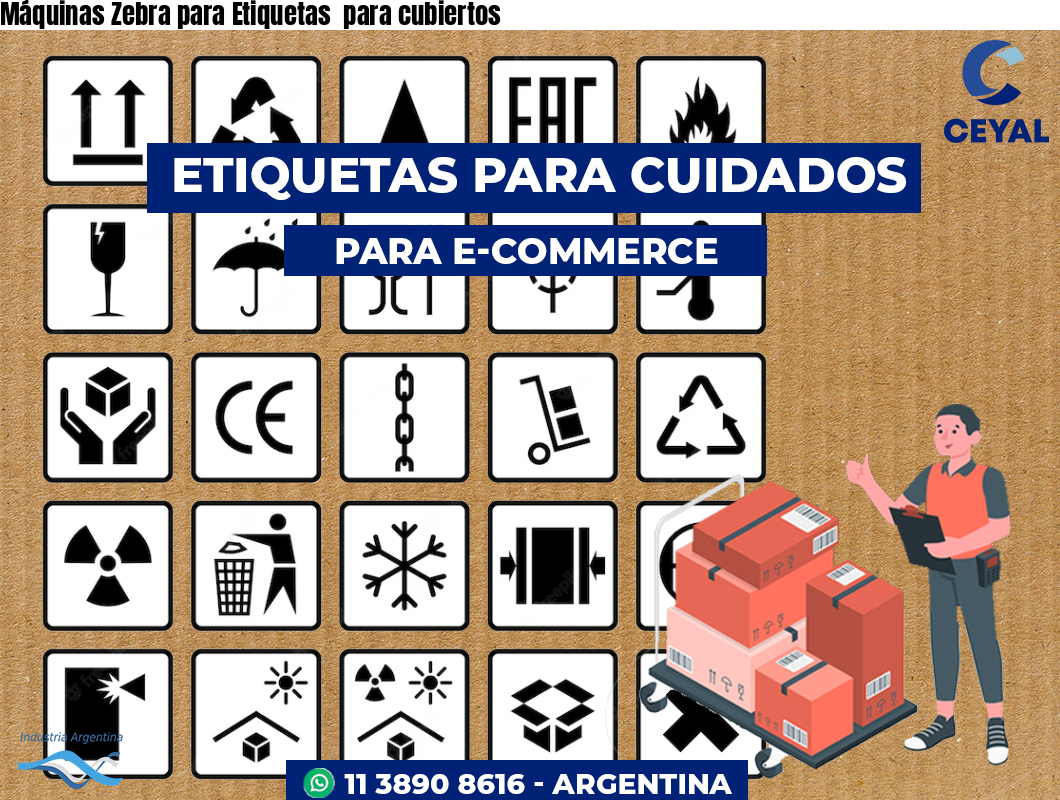 Máquinas Zebra para Etiquetas  para cubiertos