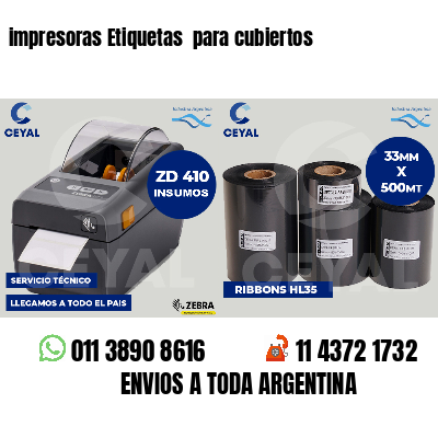 impresoras Etiquetas para cubiertos