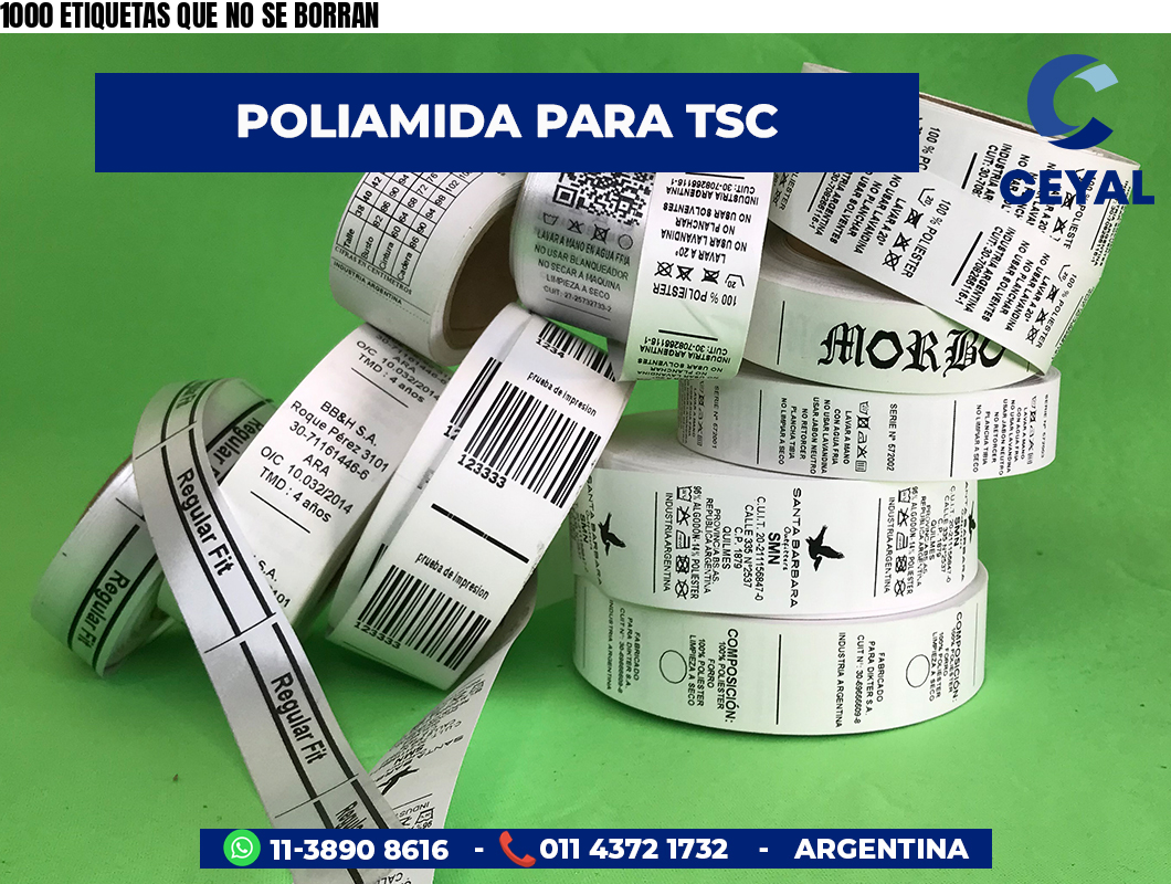1000 ETIQUETAS QUE NO SE BORRAN