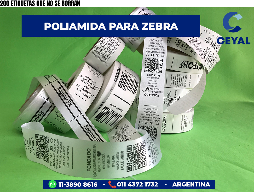 200 ETIQUETAS QUE NO SE BORRAN