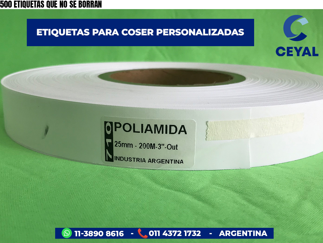 500 ETIQUETAS QUE NO SE BORRAN