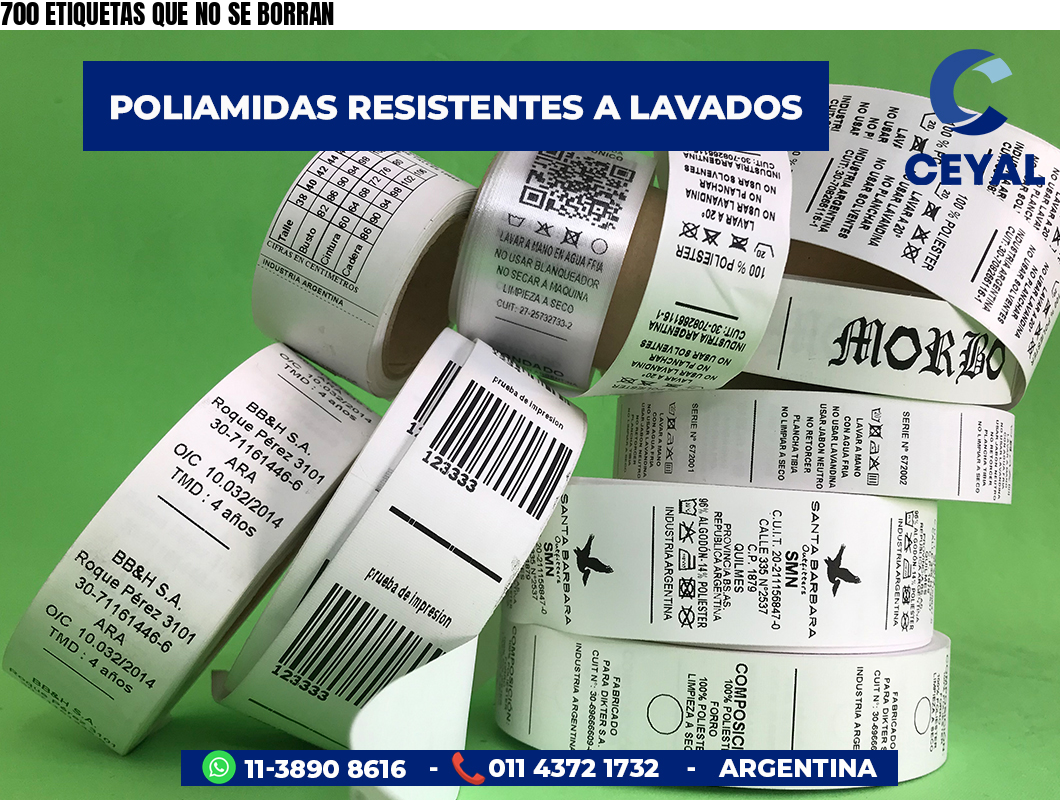 700 ETIQUETAS QUE NO SE BORRAN