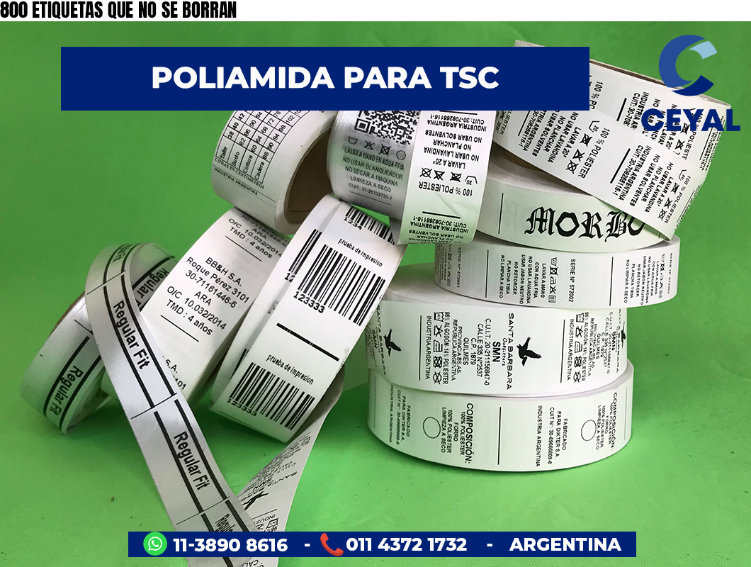 800 ETIQUETAS QUE NO SE BORRAN
