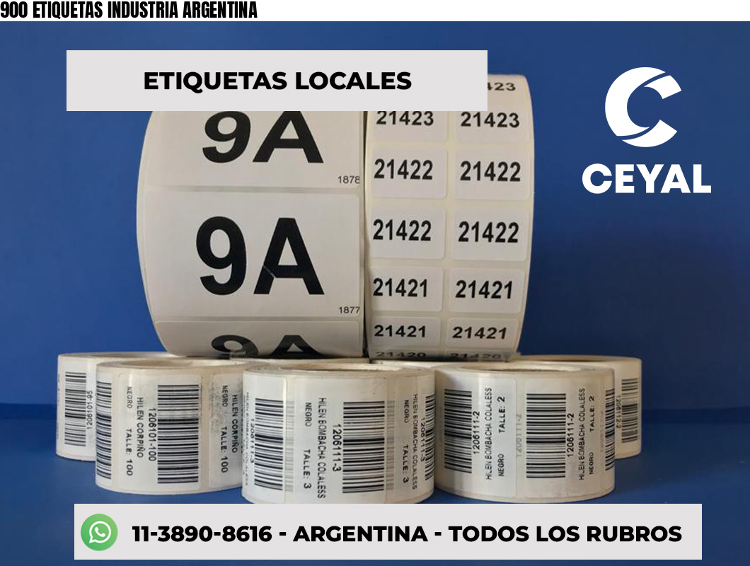 900 ETIQUETAS INDUSTRIA ARGENTINA