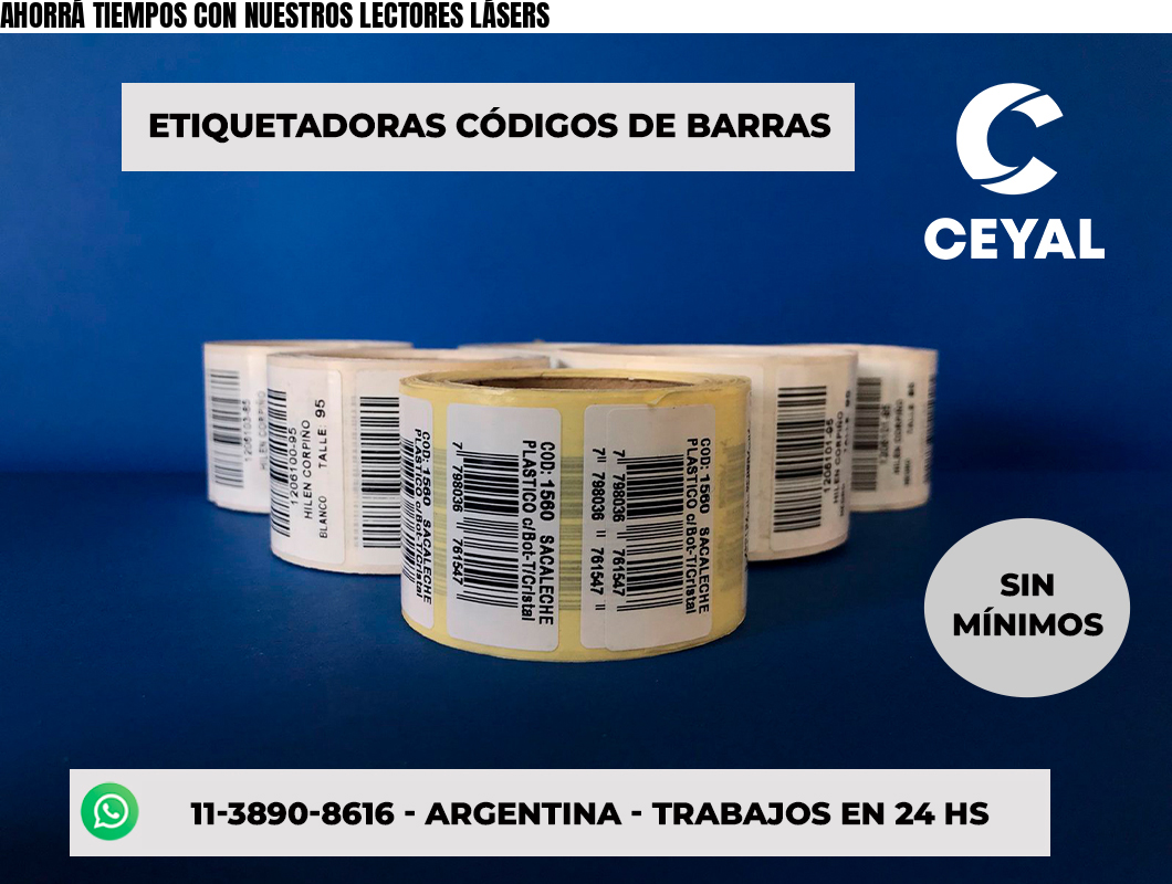 AHORRÁ TIEMPOS CON NUESTROS LECTORES LÁSERS