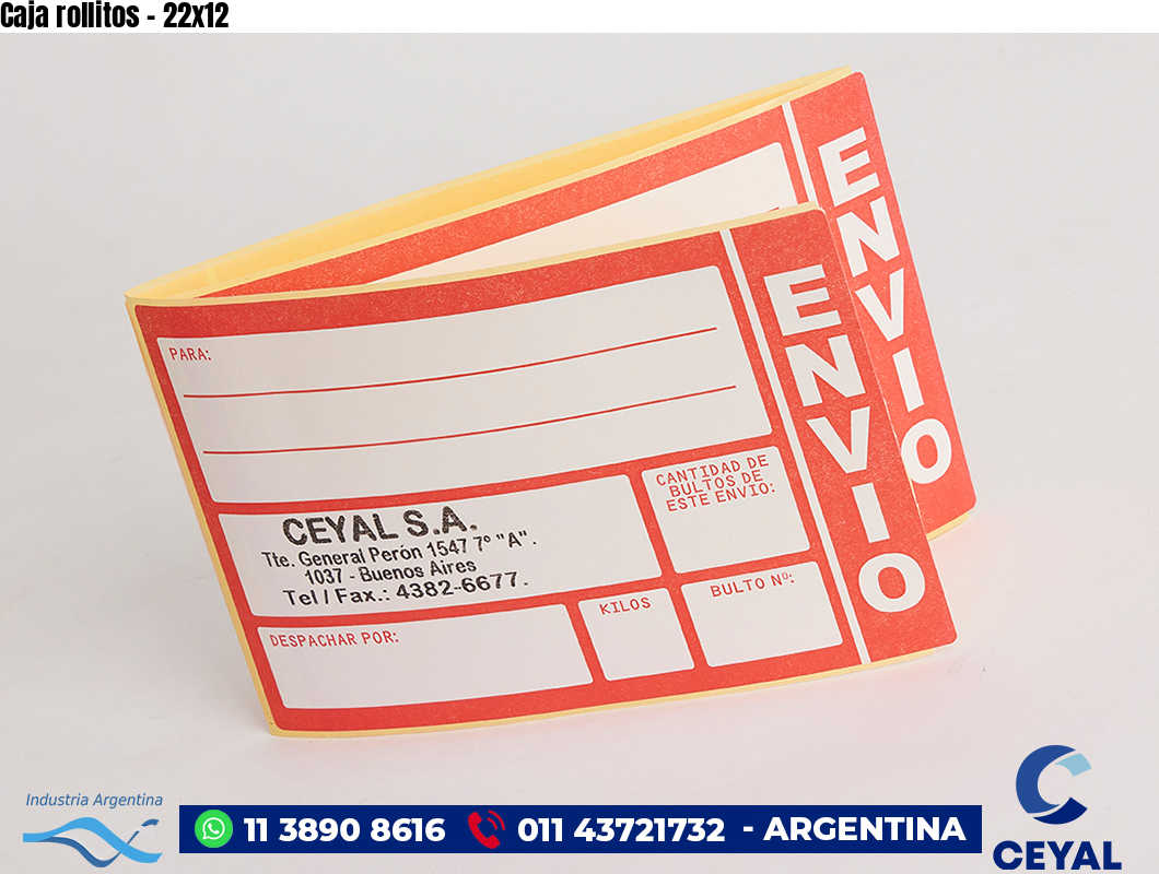 Caja rollitos - 22x12