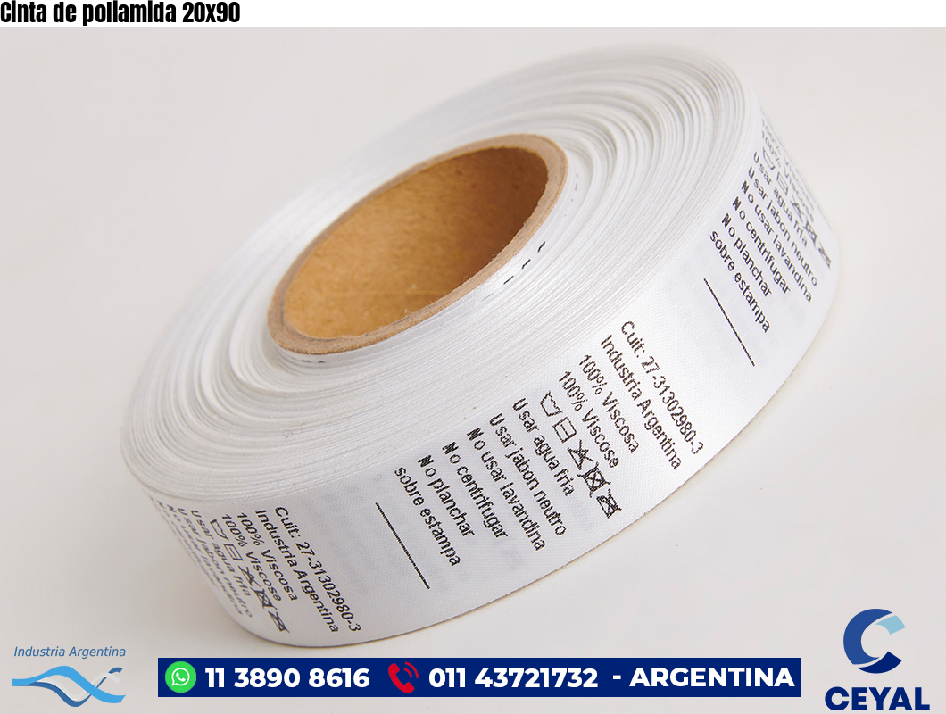 Cinta de poliamida 20×90
