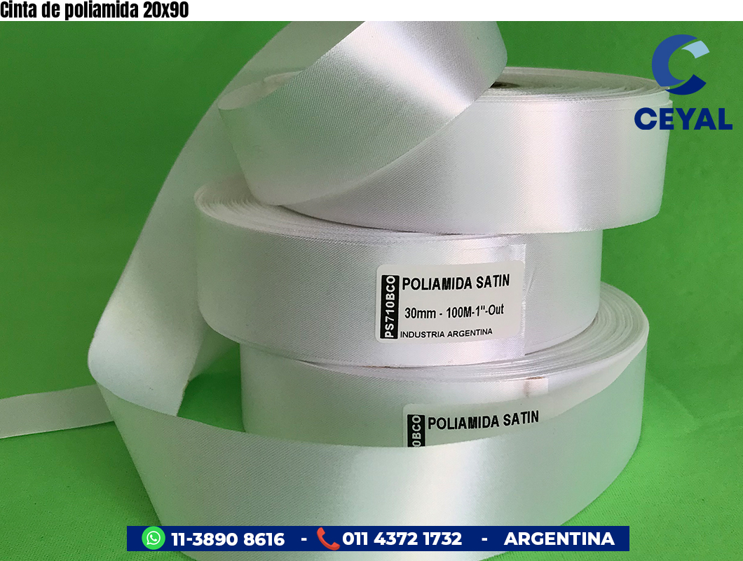 Cinta de poliamida 20x90