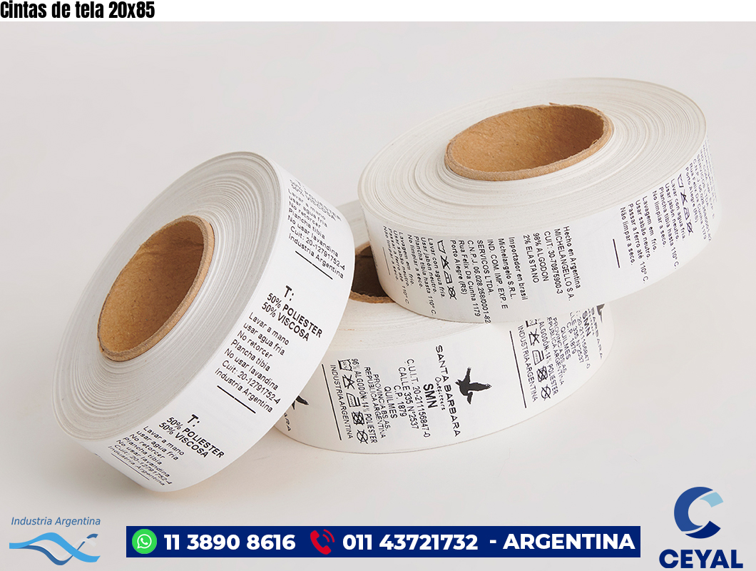 Cintas de tela 20×85