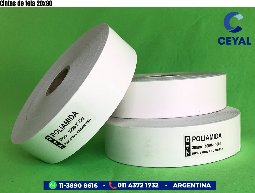 Cintas de tela 20x90