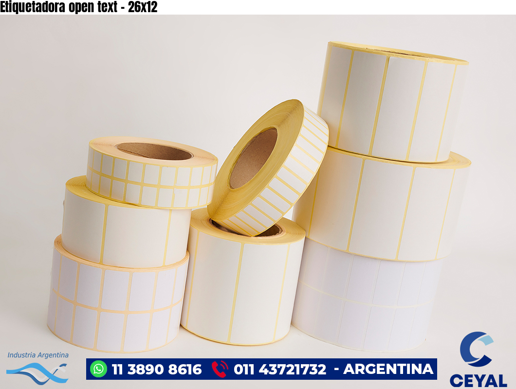 Etiquetadora open text - 26x12