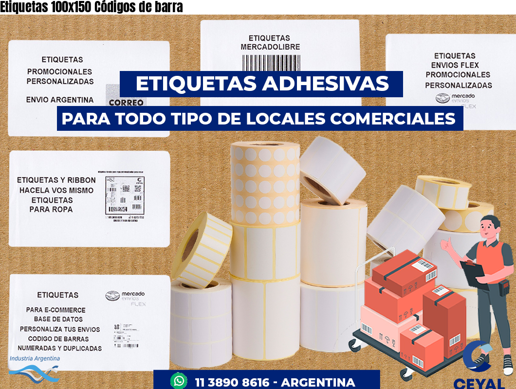 Etiquetas 100x150 Códigos de barra