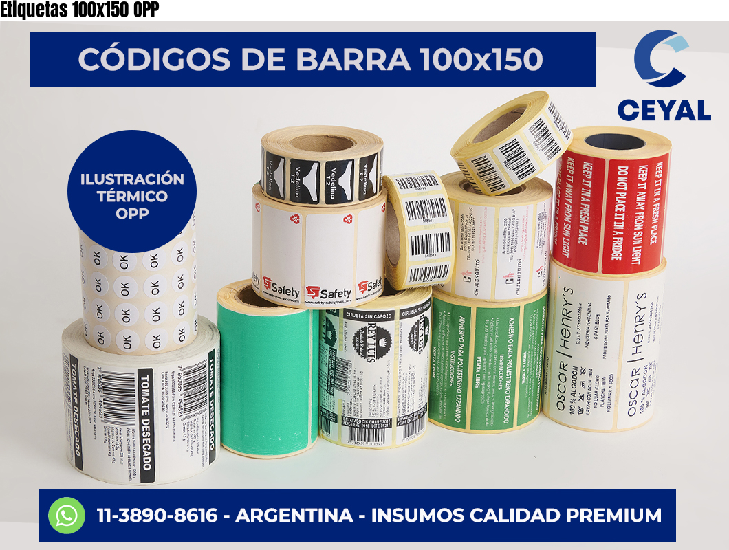 Etiquetas 100×150 OPP