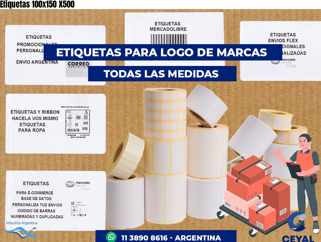 Etiquetas 100x150 X500
