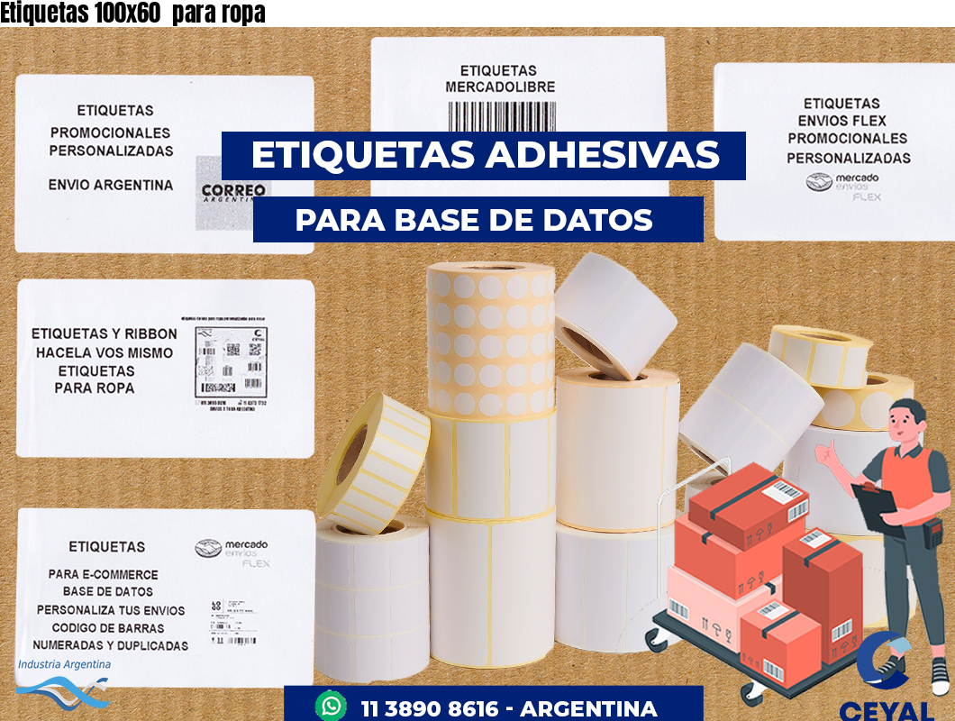 Etiquetas 100x60 para ropa