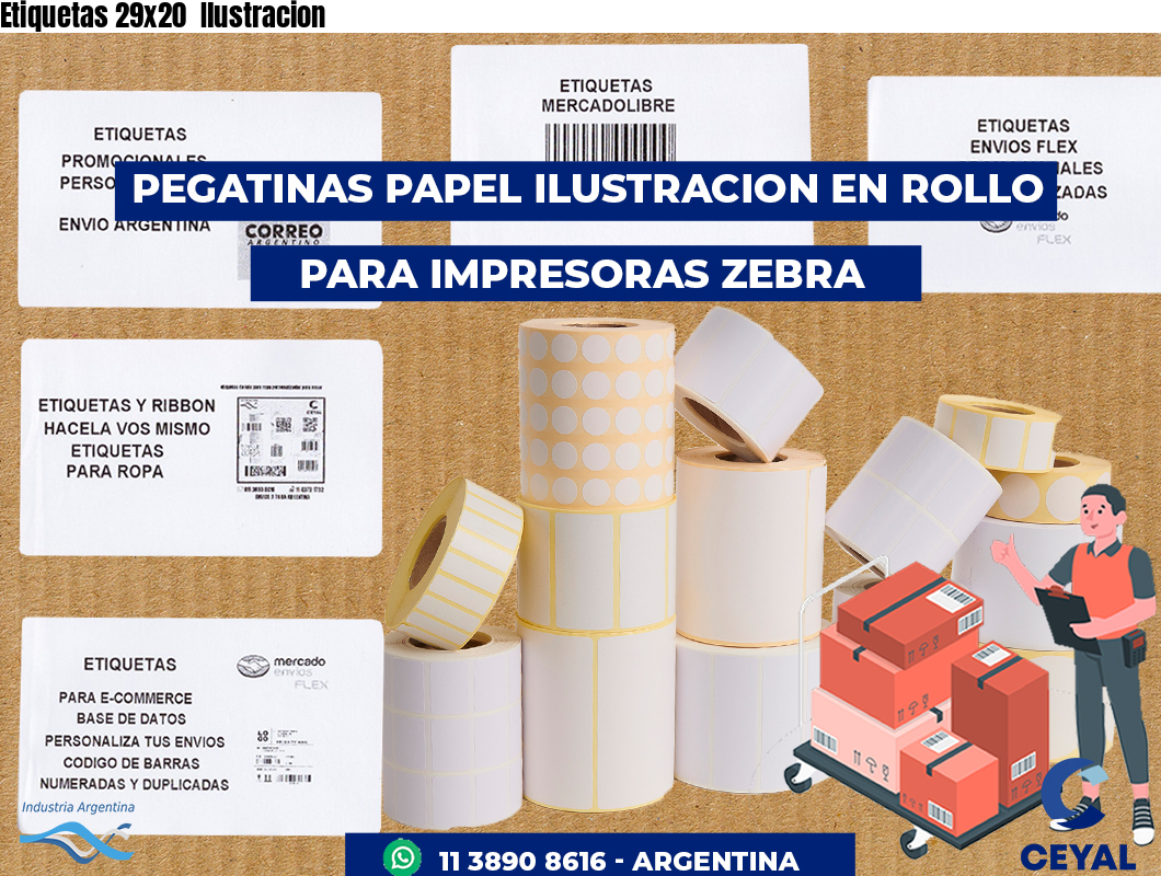 Etiquetas 29x20  Ilustracion