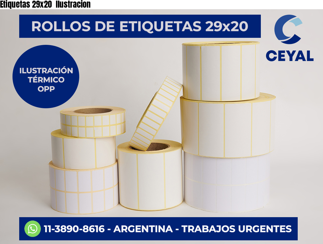 Etiquetas 29×20  Ilustracion
