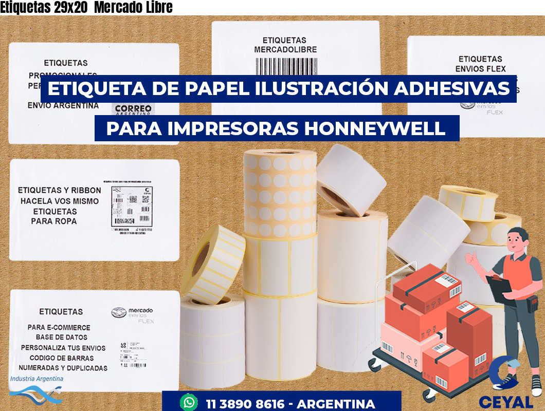 Etiquetas 29x20 Mercado Libre