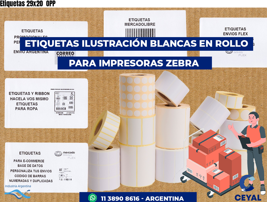 Etiquetas 29x20 OPP