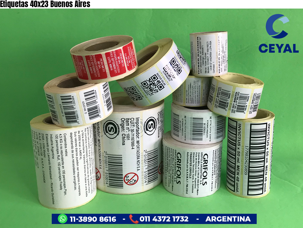 Etiquetas 40x23 Buenos Aires
