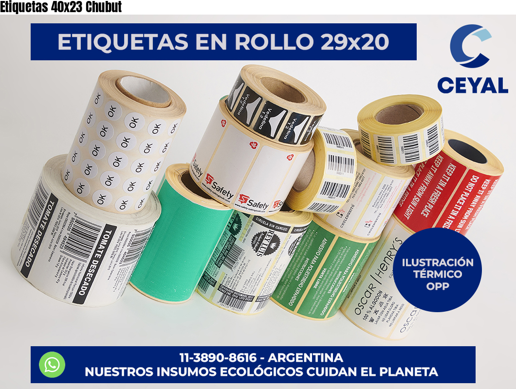 Etiquetas 40×23 Chubut