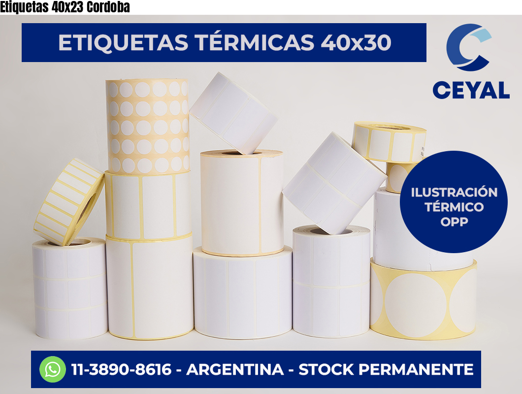 Etiquetas 40×23 Cordoba