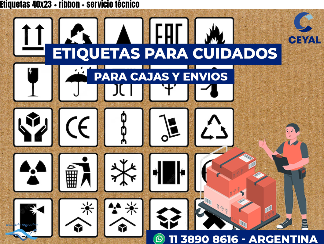 Etiquetas 40x23   ribbon   servicio técnico