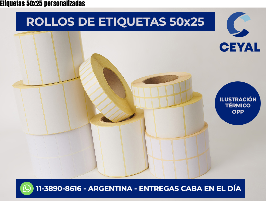 Etiquetas 50×25 personalizadas