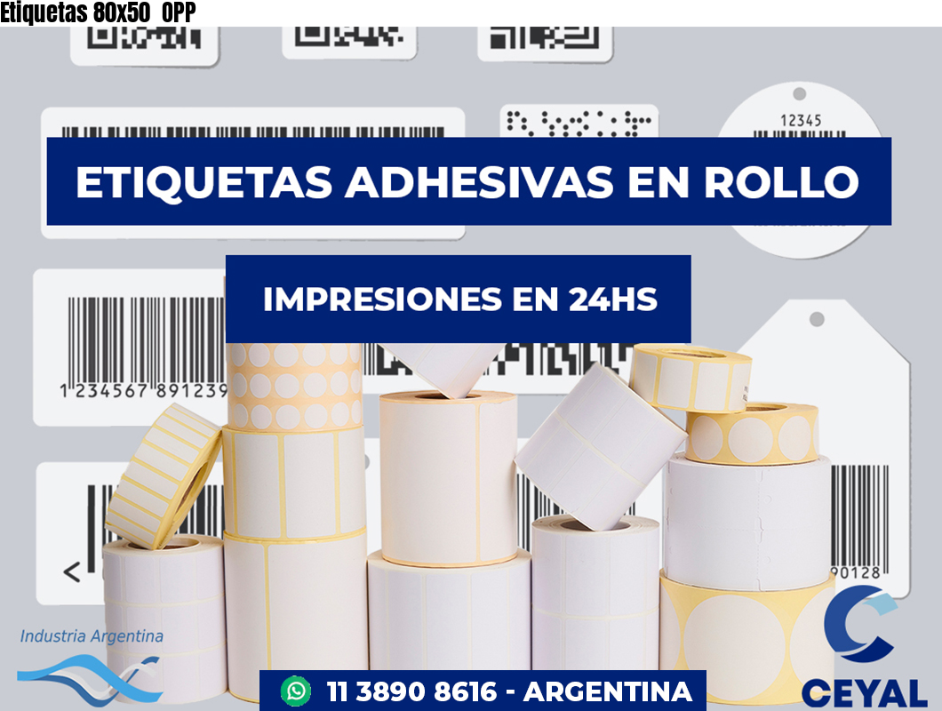 Etiquetas 80x50 OPP