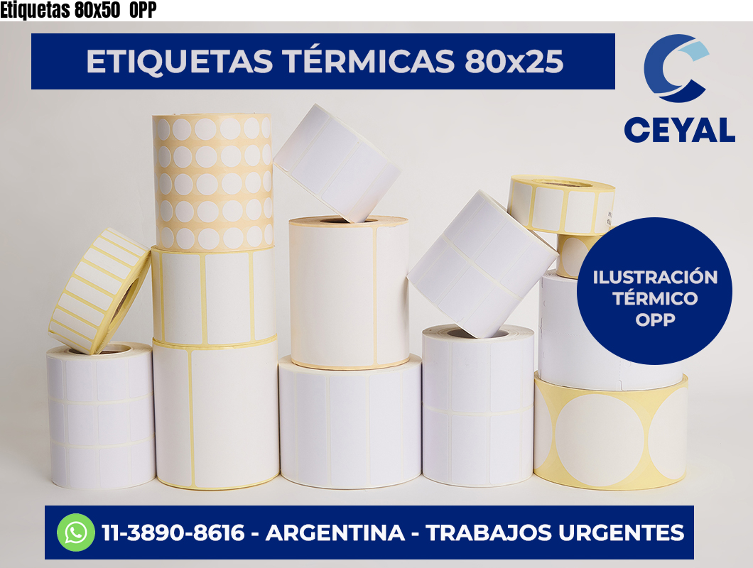Etiquetas 80×50  OPP