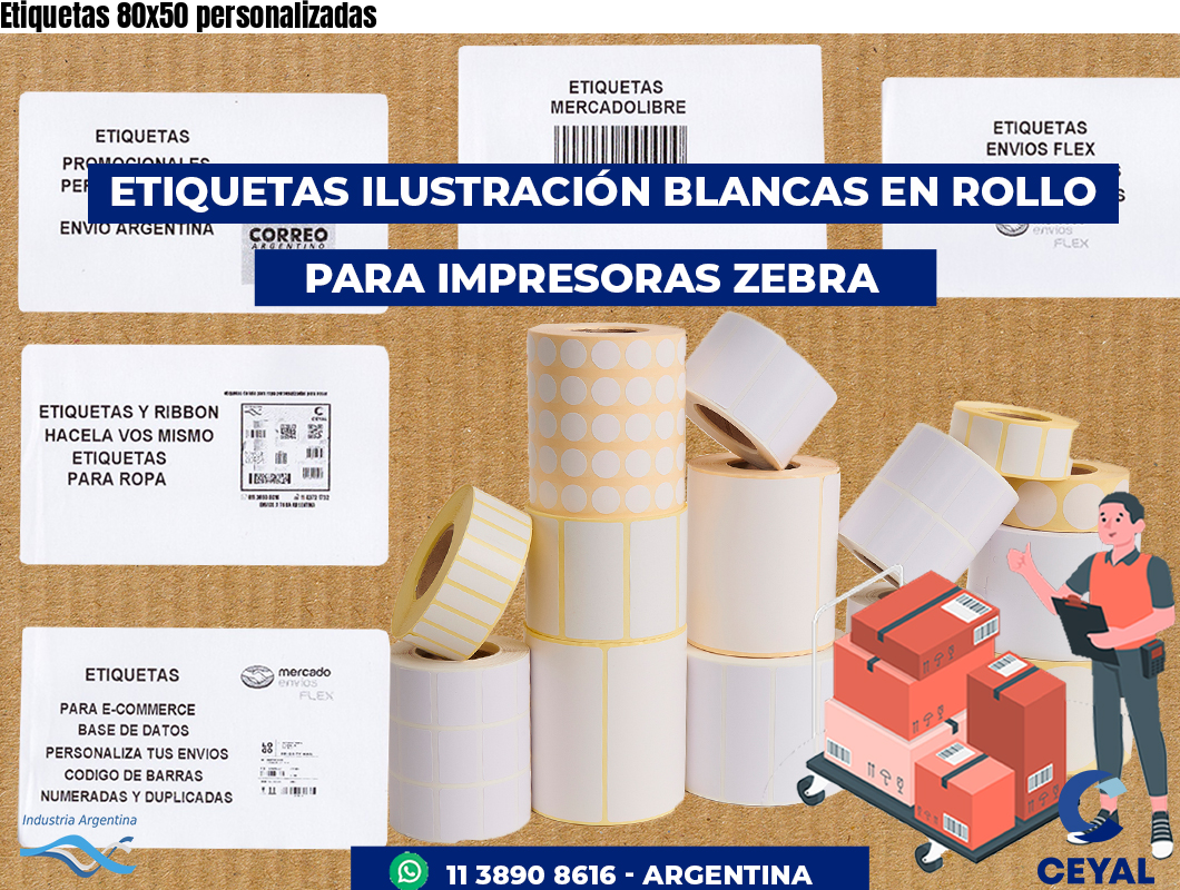 Etiquetas 80x50 personalizadas