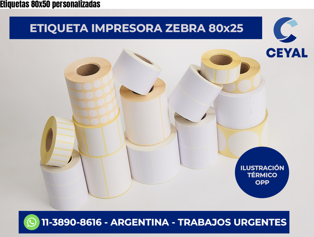 Etiquetas 80×50 personalizadas