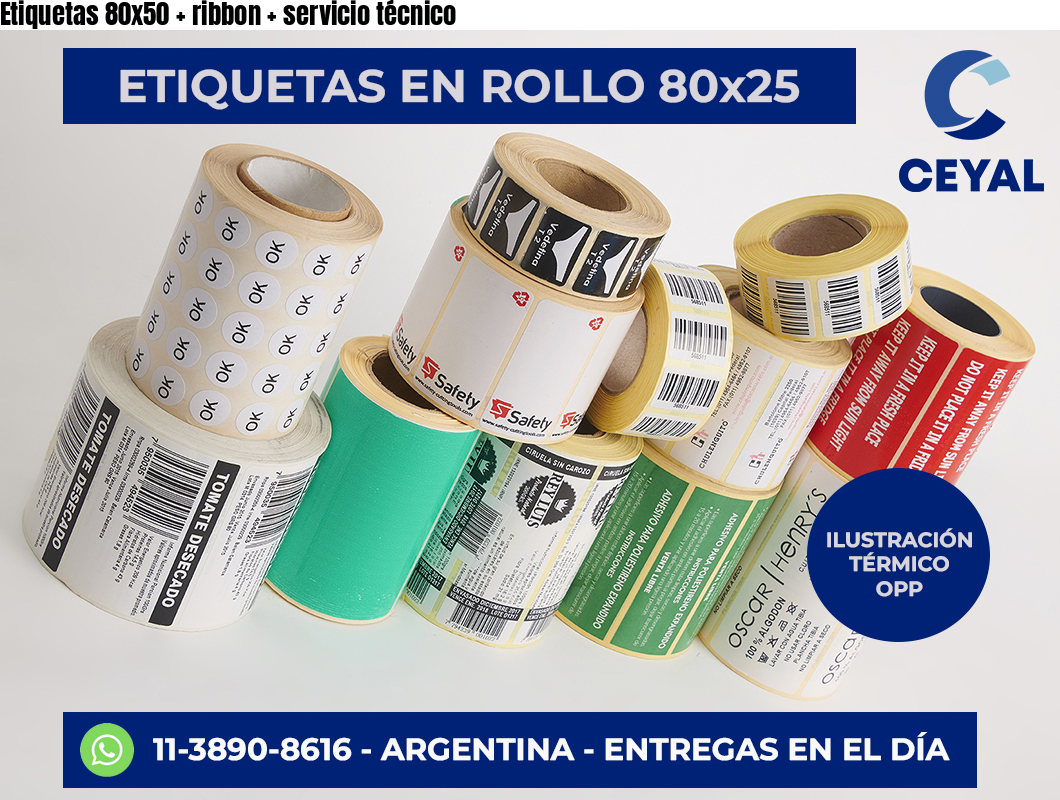 Etiquetas 80×50   ribbon   servicio técnico