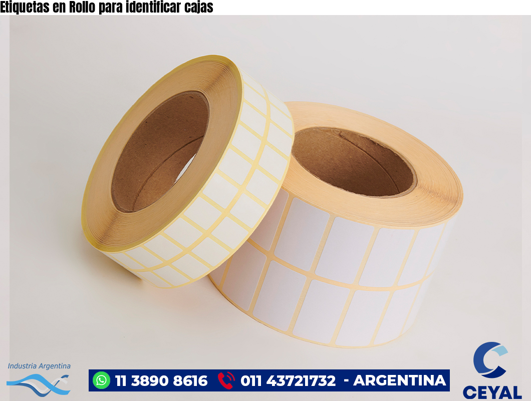 Etiquetas en Rollo para identificar cajas