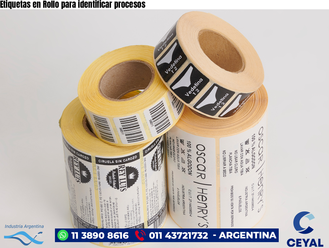 Etiquetas en Rollo para identificar procesos
