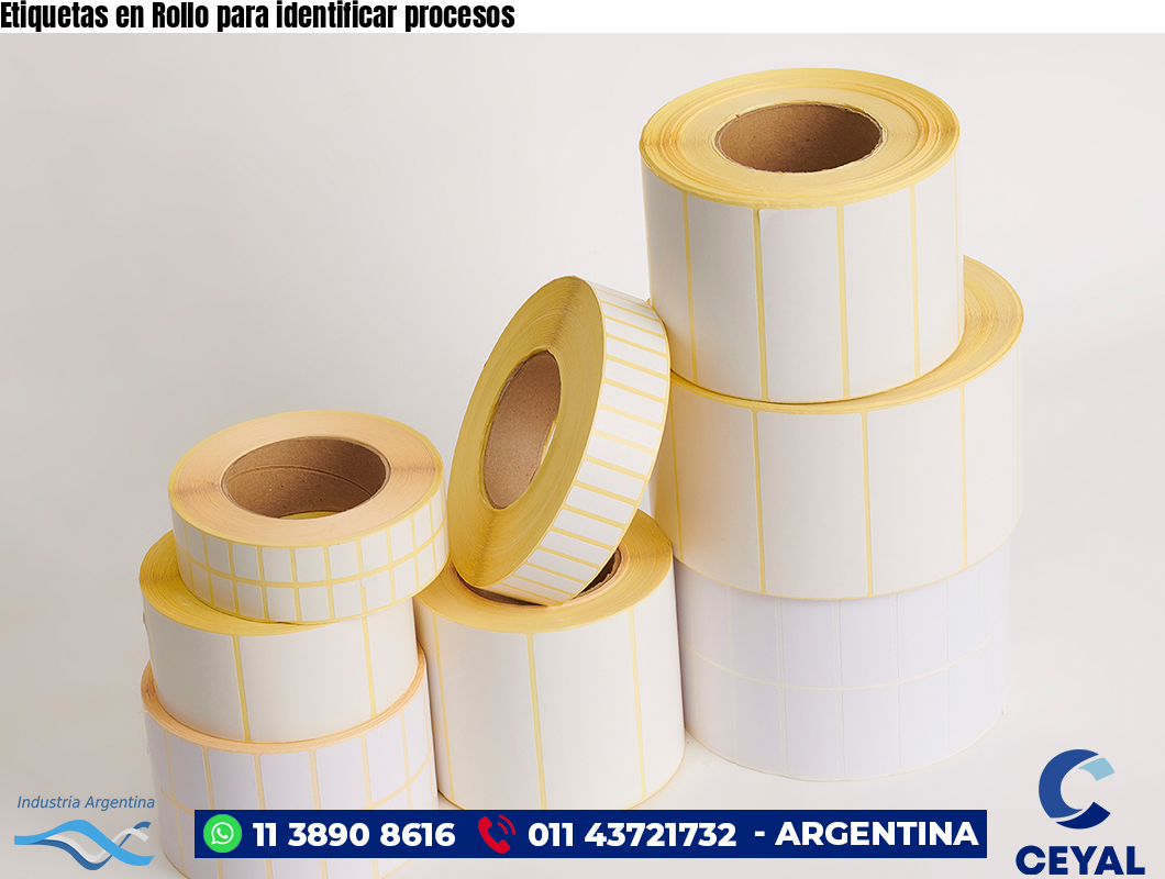 Etiquetas en Rollo para identificar procesos