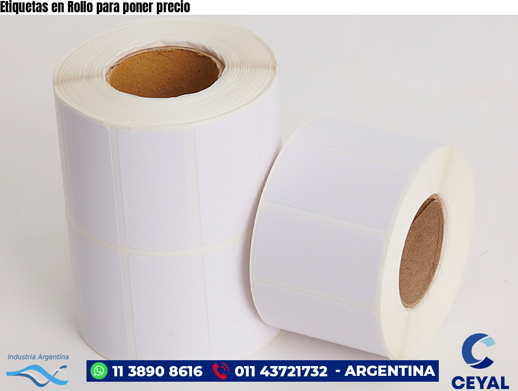 Etiquetas en Rollo para poner precio